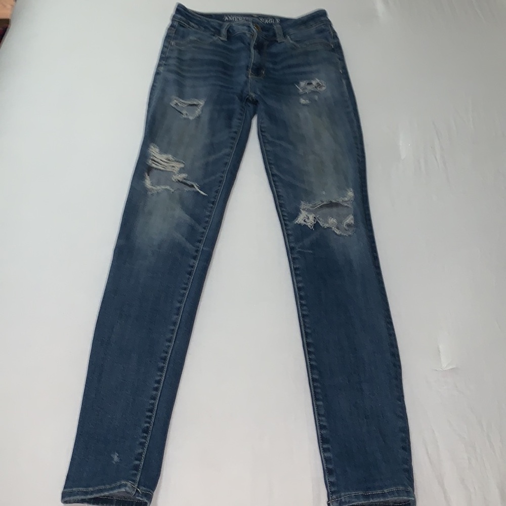 American Eagle Hi-Rise Jegging Super Stretch Size 0 Long - Picture 3 of 6